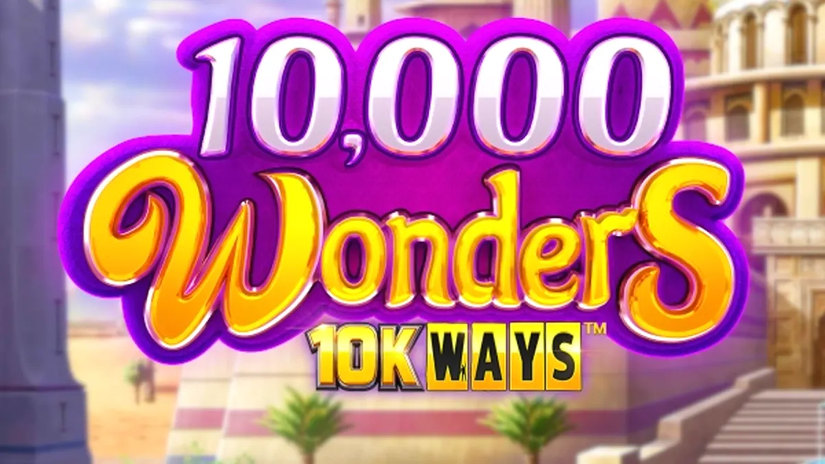 Cenário temático do slot 10,000 Wonders 10K Ways